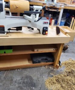 JET 12" x 21" Woodworking Lathe, Variable Speed, 1Ph 115V (JWL-1221VS) Variable Speed Wood Lathe 48 81qKbH3BNdL