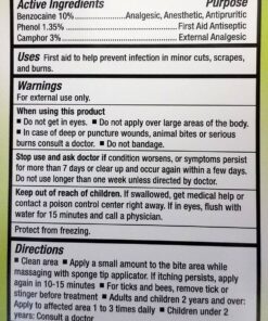 StingEze MAX Bug Bite Relief, Maximum Itch Relief from Bug Bites and Stings, Stops Pain, Relieves Itching, Reduces Infection - 0.5 oz Travel Pen Dauber 29 81qKqvDXbFL