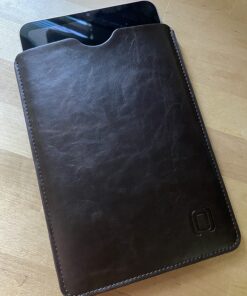 Dockem Executive Sleeve for iPad Mini 6, 5, 4, 3, 2, 1: Premium Synthetic Leather Tablet Case: Slim, Microfiber Lined, Professional, Protective Cover (Dark Brown) iPad Mini 1, 2, 3, 4 & 5 Dark Brown 32 81qLg0ChW3L 4