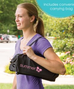 Summer Infant Pop 'N Sit Portable Booster Chair, Floor Seat, Indoor/Outdoor Use, Compact Fold, Pink, 6 Mos - 3 Yrs 30 81qLrUclcmL