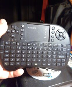 Rii i8 2.4G Mini Wireless Keyboard with Touchpad&QWERTY Keyboard, Portable Wireless Keyboard with USB Receiver Remote Control for laptop/PC/Tablets/ Windows/Mac/TV/Xbox/PS3/Raspberry Pi .Black 38 81qNn08YPQL