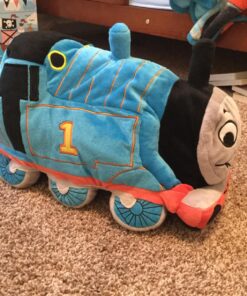 Jay Franco Thomas & Friends Plush Stuffed Toddler Pillow Buddy-Kids Super Soft Polyester Microfiber, 15 inch (Official Mattel Product), Thomas 31 81qOq7P7vwL