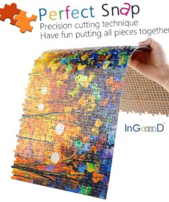 Ingooood Rainy Night Walk Wooden Puzzle 1000 Pieces 23 81qPutca5PS