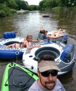 Intex River Run 1 Inflatable Floating Tube Raft for Lake, Pool 58825EP 6 Pack 33 81qRNvbjCCL