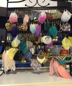 Mango Steam Jewelry Organizer for Hanging Earrings Black 34 81qSn6senmL