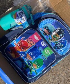 Bubba Flo Kids Water Bottle with Leak-Proof Lid, 16oz Dishwasher Safe Water Bottle for Kids, Impact and Stain-Resistant, Aqua Waters Single 24 81qVY12kAqL