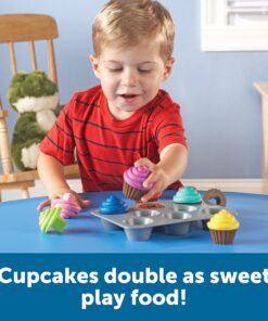 Learning Resources Smart Snacks Shape Sorting Cupcakes,17 Pieces, Ages 18 Months+, Fine Motor, Color & Shape Recognition Single 29 81qX03GPuiL