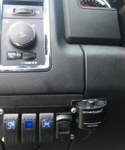 Switchtec 2 3 5 7 Gang Rocker Switch Panel with 4.8 Amps Dual USB Rocker Style Fast Charger with Integrated Voltmeter, Blue Backlit Led, Pre-Wired switches and USB Charger. 36 81qXZbNkcoL