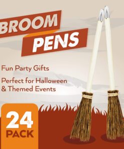 Witch Broom Pens for Halloween 24 Pack - Party Favors and Classroom Giveaways 21 81qZ wH0zgL