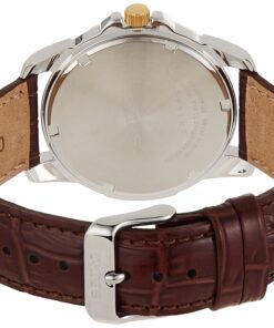 Seiko Men's SNE102 Stainless Steel Solar Watch with Brown Leather Strap Black 11 81qZRwjFOOL