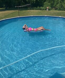 Aqua Original 4-in-1 Monterey Hammock Pool Float & Water Hammock – Multi-Purpose, Inflatable Pool Floats for Adults – Patented Thick, Non-Stick PVC Material Blue Navy - Hammock 36 81qazsIvYQL