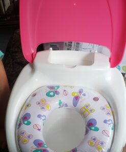 Summer Infant Step by Step Potty, Pink - 3-in-1 Potty Training Toilet - Features Contoured Seat, Flushable Wipes Holder and Toilet Tissue Dispenser, 13x9.5x15.5 Inch (Pack of 1) 1 Count (Pack of 1) 44 81qbtCLZa2L