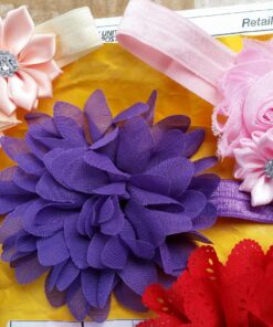 QandSweet Baby Girl Headbands with Polygonal Flower Inlay Rhinestone for Photography (Styles of 9) Styles of 9 26 81qe8B1JvyL