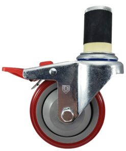 NSF Certified - 4 inch Caster Wheel Set For Commercial Kitchen Prep Tables, Total Locking Casters - CasterHQ Brand 15 81qfjnEnpZL
