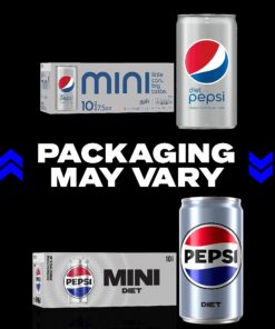 Diet Pepsi Soda, 7.5 Ounce Mini Cans, 10 Pack 12 81qfzPPcL
