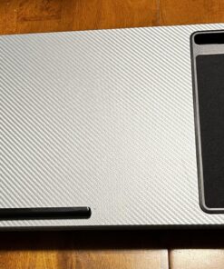 LAPGEAR Home Office Lap Desk with Device Ledge, Mouse Pad, and Phone Holder - Silver Carbon - Fits up to 15.6 Inch Laptops - Style No. 91585 35 81qhEpMqI L