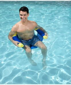 SwimWays Noodle Sling- Floating Pool Chair for Adults, Color May Vary. 1 Pack 17 81qiXKNp1ML