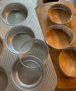 USA Pan Mini Round Cake and Cinnamon Roll Pan, 6 Well, Nonstick & Quick Release Coating, Made in the USA from Aluminized Steel, 15-3/4 by 11 Mini Cake & Cinnamon Roll Pan 32 81qkb0fKwJL 1