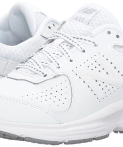 New Balance Women's 411 V2 Walking Shoe, Black, 5 6.5 White 16 81qkoBph3CL