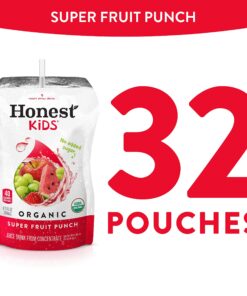 Honest Kids Super Fruit Punch Organic Fruit Juice Drink, 6.75 Fl Oz, 32 Pack 21 81qlB9BcfL