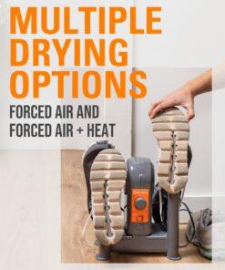 DryGuy Force Dry DX - Boot, Shoe, Garment & Gear Dryer - Convection Heating with Quiet Forced-Air Central Blower - 4 Drying Ports w/2 Extensions - Dries in 1-3 Hours - Heat/No Heat Switch & 3-Hr Timer 27 81qlFkwRv7L 2