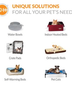 K&H Pet Products Cool Bed III Dog Cooling Mat, Cooling Dog Beds for Small Dogs, Dog Cooling Mat for Dog Carrier, Outdoor Dog Bed Cooling Pad for Dog, Pet Cooling Mat - Blue Small 17 X 24 Inches 24.0"L x 17.0"W x 2.0"Th 20 81qlgVUmfS 1