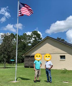 Made in USA Flags Co. - Heavy-Duty Commercial Grade American Flag with PolyMax Polyester, Sewn Stripes, Embroidered Stars & Solid Brass Grommets - Fade-Resistant, All-Weather Flag (4’x6’) 4 by 6 foot 27 81qm DNdFkL
