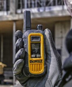 DEWALT DXFRS300 1 Watt Heavy Duty Walkie Talkies - Waterproof, Shock Resistant, Long Range & Rechargeable Two-Way Radio with VOX (2 Pack) 2 Pack 31 81qm7WnyrVL