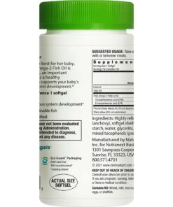 Rainbow Light Prenatal Vitamin, Omega-3 Fatty Acids & Prenatal DHA, Multivitamin for Women, Gluten Free, Promotes Baby's Brain Development & Eye Health, Easy To Digest, 60 Softgels 60 Count (Pack of 1) 30 81qn39lwQL