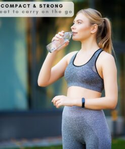 Brieftons Glass Water Bottles With Caps: Clear, 6 Pack, 18 Oz, Leakproof Lids, Premium Soda Lime, Best As Reusable Drinking Bottle, Sauce Jar, Juice Beverage Container, Kefir Kit, With Cleaning Brush 33 81qnZ ZL3wL