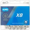 KMC X8.99/X8 Bicycle Chain (1/2 x 3/32-Inch, 116L, Silver) 1