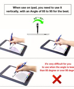 SKOLOO Stylus Pens for Touch Screens,Pack of 14, 2-in-1 Click Ball Pen, Ballpoint Pen and Slim Stylus for Universal Tablet Smartphone, Multi-Colored 15 81qodAR0LL