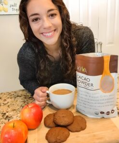 Kiva Raw Organic Cacao Powder (Unsweetened Cocoa - Dark Chocolate Powder) / 1 POUND, Made from the BEST tasting PREMIUM Criollo Cacao Beans - KETO and PALEO Friendly 21 81qrwpgHdIL