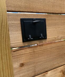 A29 Hardware Cast Iron Speakeasy Door Grill/Grille with Viewing Door, Black Powder Coat Finish, Medium Size Medium-Black 42 81qsi3mRFXL