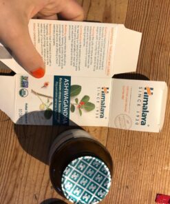 Himalaya Organic Ashwagandha, 60 Day Supply, Herbal Supplement for Stress Relief, Energy Support, Occasional Sleeplessness, USDA Certified Organic, Non-GMO, Vegan, Gluten Free, 670 mg, 60 Caplets 38 81qssz6mggL