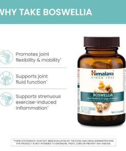 Himalaya Boswellia, Joint Support for Mobility and Flexibility, Promotes Tissue Preservation, 250 mg, 60 Capsules, 1 Month Supply, 2 Pack 60 Count (Pack of 2) 9 81qt41XmYVL