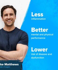 LEGION Athletics Triton Fish Oil Capsules - Triple Strength Omega 3 Essential Fatty Acids with Vitamin E & Lemon Oil for Maximum Absorption, Freshness & Purity - 2400mg EPA & DHA Per Serving, 30 Svgs 10 81qtFKOzLlL