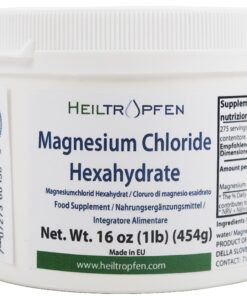 1 Pound Magnesium Chloride Hexahydrate | Pharmaceutical Grade Ingredients | Crystal Powder | Pure Ph. EUR., BP, USP, 100% | Heiltropfen® Unflavored 16.0 Ounce (Pack of 1) 11 81qvRASrxKL
