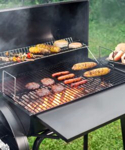 Royal Gourmet CC1830S 30" BBQ Charcoal Grill and Offset Smoker | 811 Square Inch cooking surface, Outdoor for Camping | Black Grill & Smoker 40 81qvrOwMnuS 1