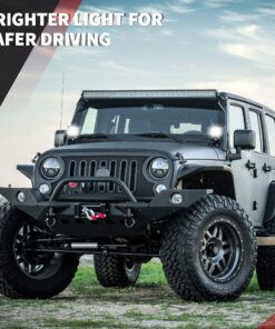 YITAMOTOR 4 Inch LED Light Bar 2PC 48W Square LED Pod Light Flood Light Off Road Light LED Fog Light Truck Light Driving Light Boat Light Pickup SUV ATV UTV Waterproof, 2 Year Warranty 23 81qx8OvNycL