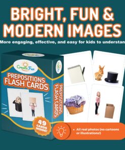 Preposition Flash Cards | 7 Total Prepositions 49 Picture Cards for Speech Therapy - for Teachers, Parents, ESL Teaching Materials and Speech Therapy Materials with 5 Sequencing Learning Games Prepositions Vol 1 16 81qxDcsz6dL