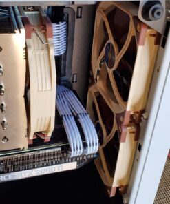 Fractal Design Meshify C - Compact Mid Tower Computer Case - Airflow/Cooling - 2X Fans Included - PSU Shroud - Modular Interior - Water-Cooling Ready - USB3.0 - Tempered Glass Side Panel - White TG 66 81qxHttfP9L