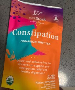 Pink Stork Constipation Support Tea: Organic Cinnamon Mint Laxative Tea for Digestion, Gas, and Constipation, Pregnancy and Postpartum Must Haves, Hot or Iced - 15 Sachet 27 81qxICsIhL