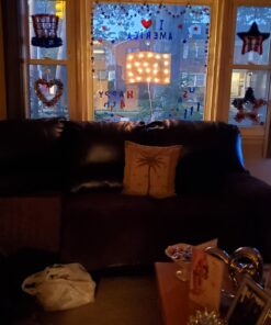 Alternative view of Impact Innovations Patriotic Shimmer Lighted Window Decoration, Old Glory, No Size, Multicolor