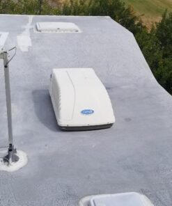 Rubberseal Liquid Rubber Waterproofing and Protective Coating - Roll On White (1 Gallon, White) 1 Gallon 34 81r0mBIYvML