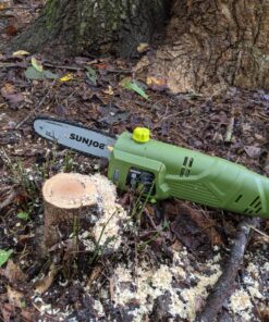 Sun Joe SWJ800E 8-Inch 6.5-Amp Telescoping Electric Pole Chain Saw with Automatic Chain Lubrication System Pole Saw 8-Inch Bar/Chain 8.7' Max. Extension 43 81r1ZGbgCWL