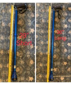 REHAND Walking Cane - Foldable, Adjustable, Collapsible Walking Canes for Men & Women, Pivot Tip, with Travel Bag | Walking Sticks for Seniors & Adults Ocean Blue 114 81r1jp0dH5L