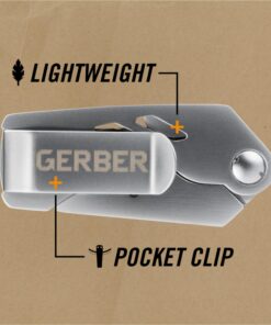 Gerber Gear EAB Lite Pocket Knife with Money Clip - 1.5" Blade Length Folding Knife - EDC Gear and Equipment - Stainless Steel 32 81r2YGuvU3L