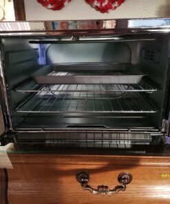 Oster Toaster Oven, 7-in-1 Countertop Toaster Oven, 10.5" x 13" Fits 2 Large Pizzas, Stainless Steel Convection Oven 35 81r3nCztynL