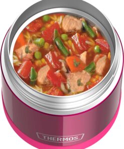 THERMOS FUNTAINER 10 Ounce Stainless Steel Vacuum Insulated Kids Food Jar, Pink 34 81r4iqeaTgL